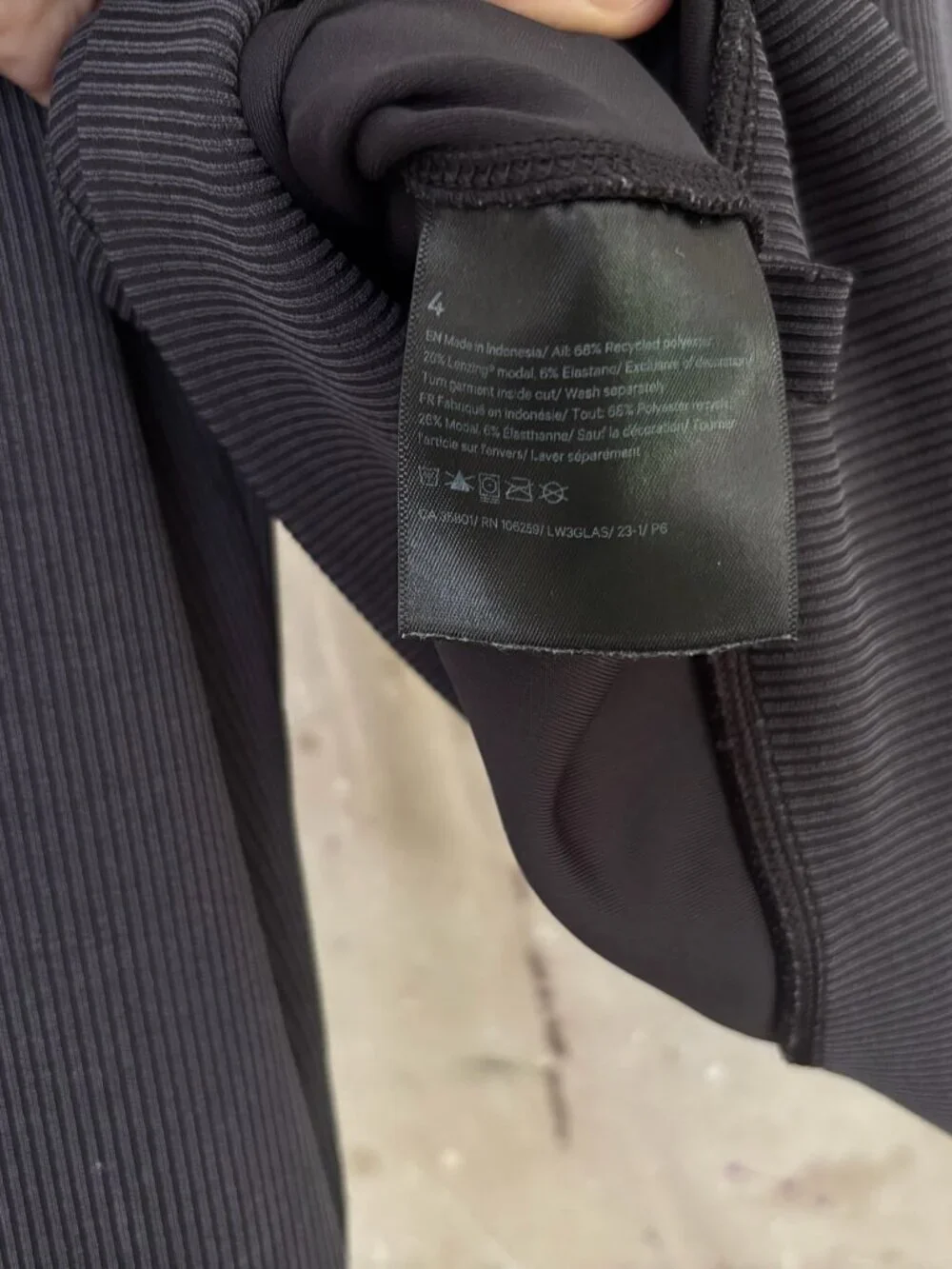 Lululemon Ribbed Softstreme Perfectly Oversized Cropped Crew